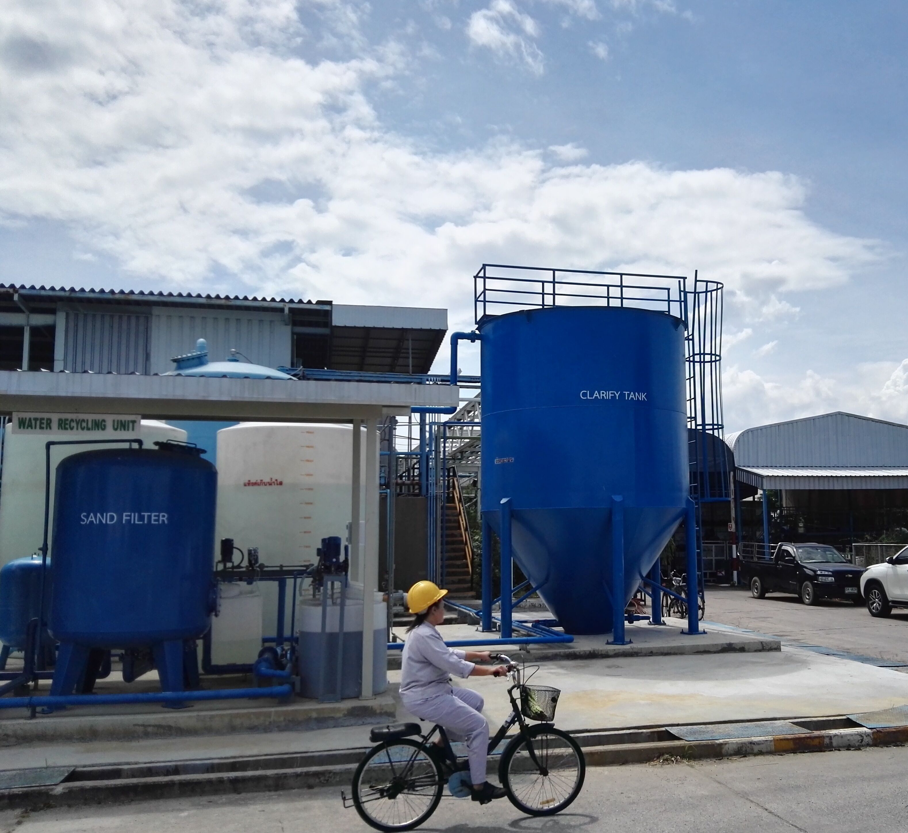 ระบบตกตะกอน ใช้ในการรีไซเคิลและรียูสน้ำ Recycling Water Reuse Water